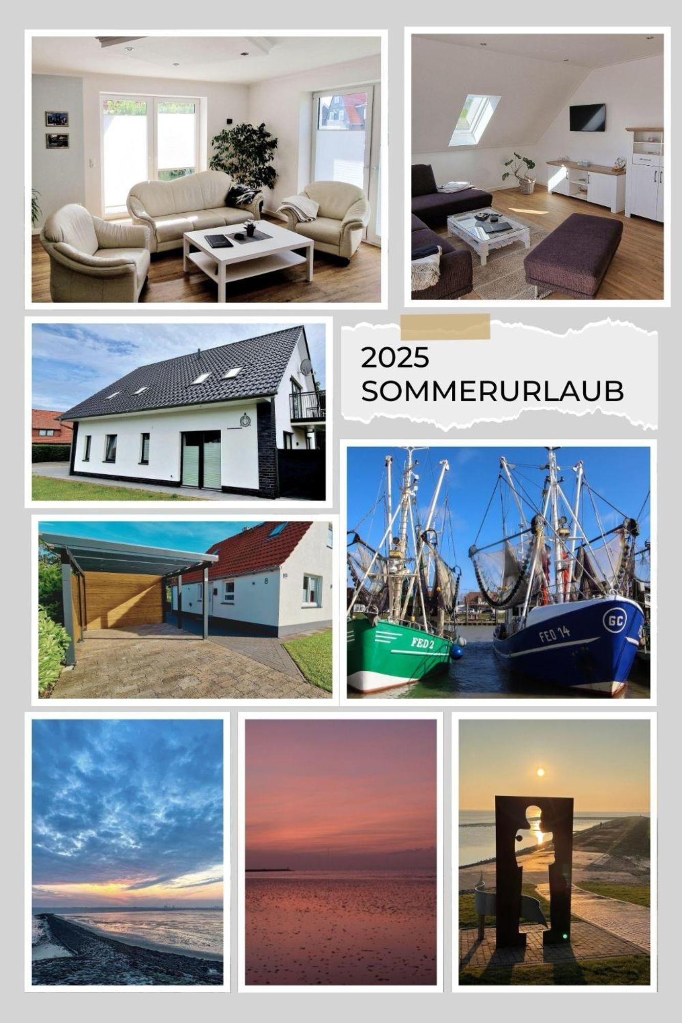 Ferienhaus Strandallee 10A Burhave Extérieur photo